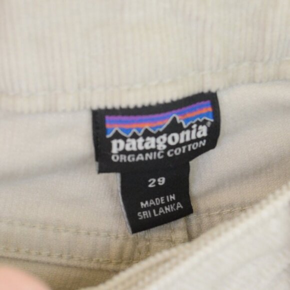 Patagonia Beige Corduroy Slim Fit Pants Sz 29 - Picture 6 of 8